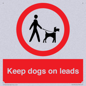 Keep dogs on leads